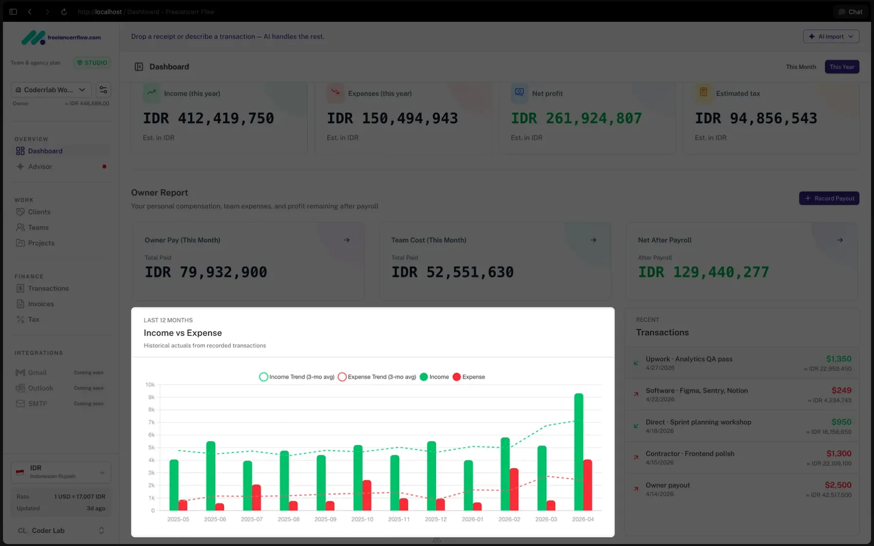 Know your real profit in minutes screenshot