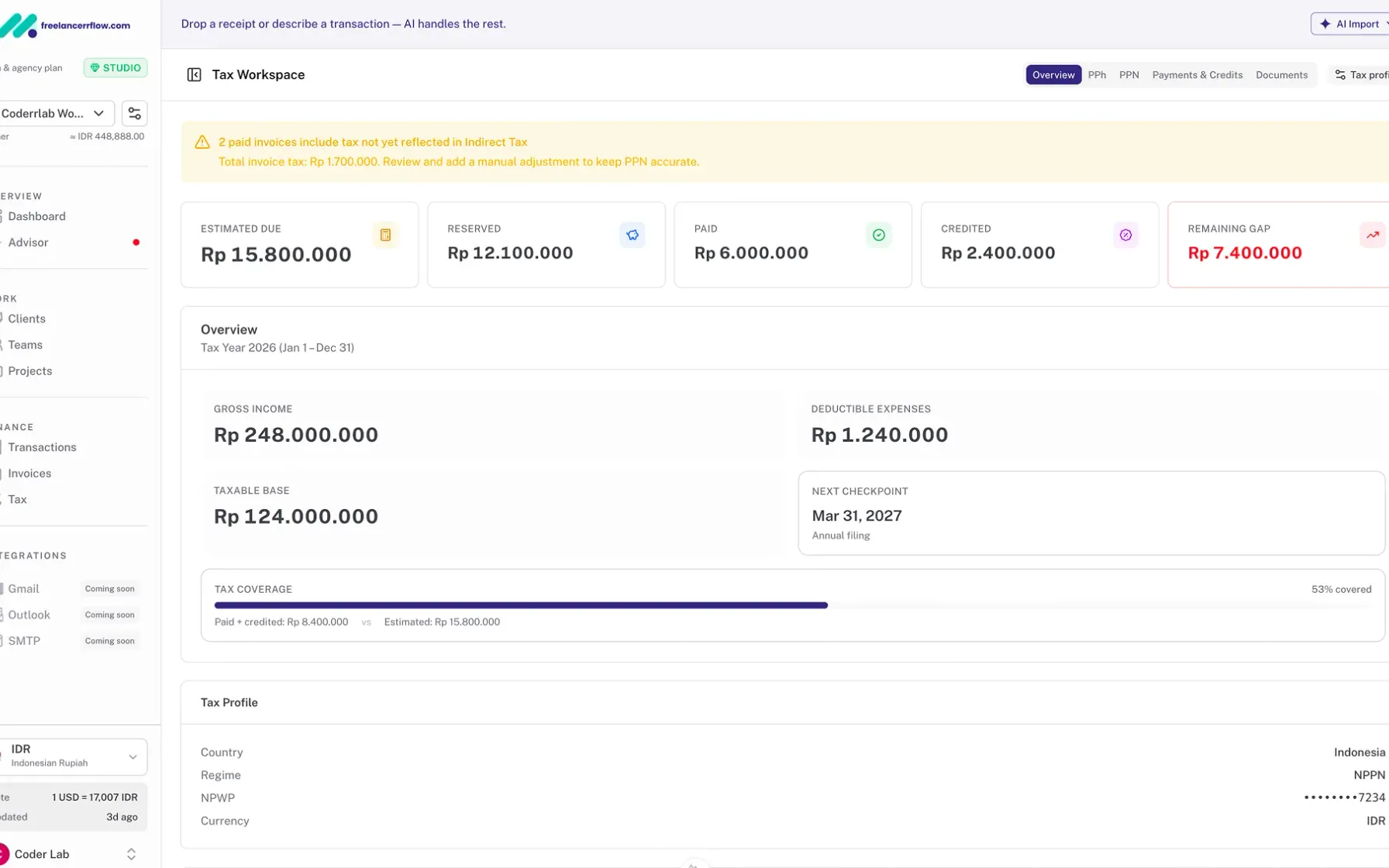 Tax season feels like review, not recovery screenshot